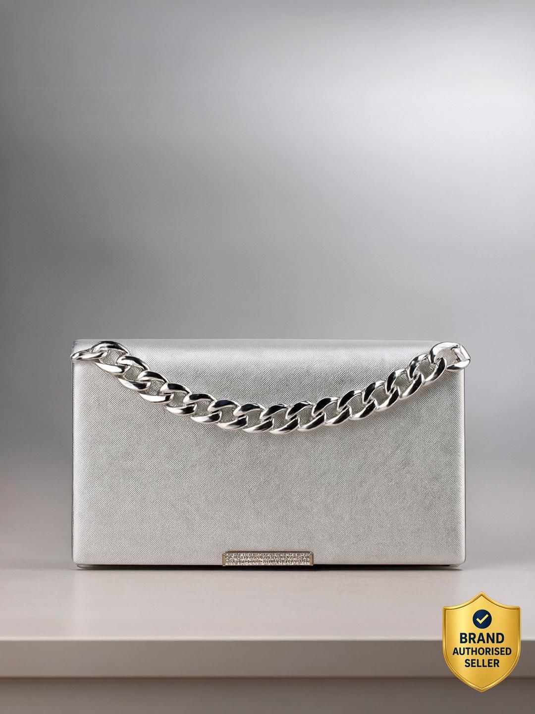 lino perros Party Silver Clutch-picture-8