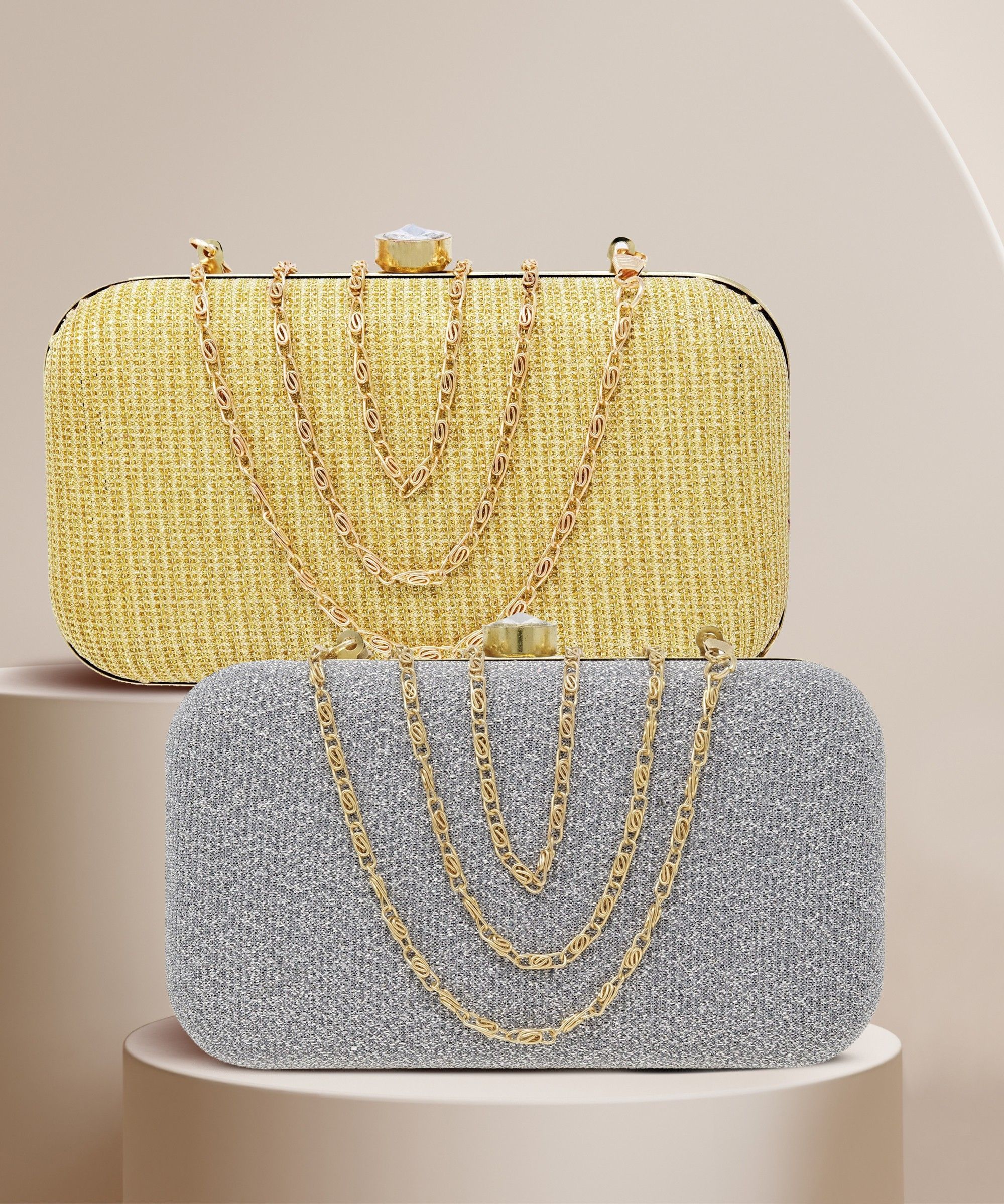 Party Silver, GoldClutch- Regular Size