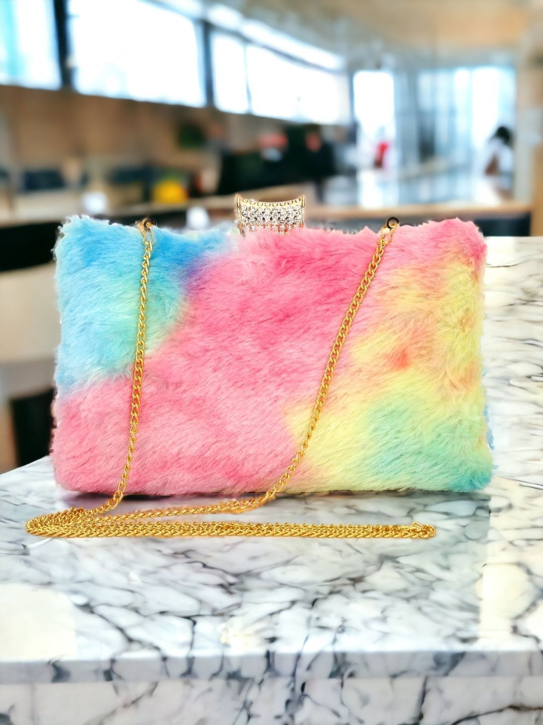 tooba handicraft Party Multicolor Clutch-picture-15