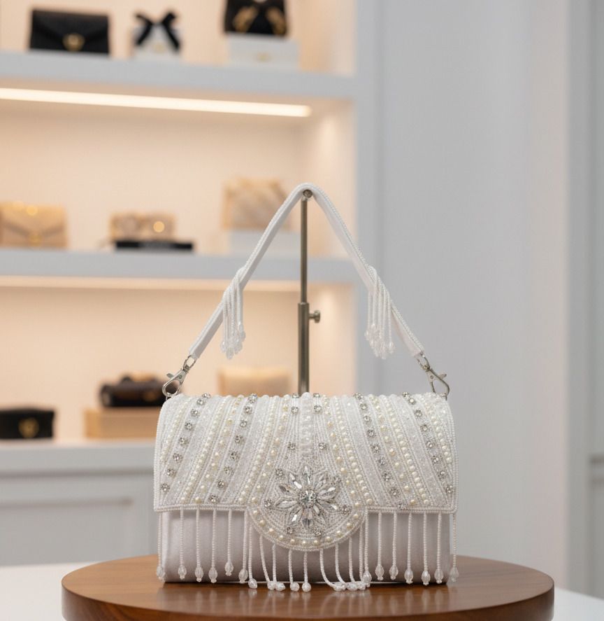 zarikaraft Party Cream Clutch-picture-12