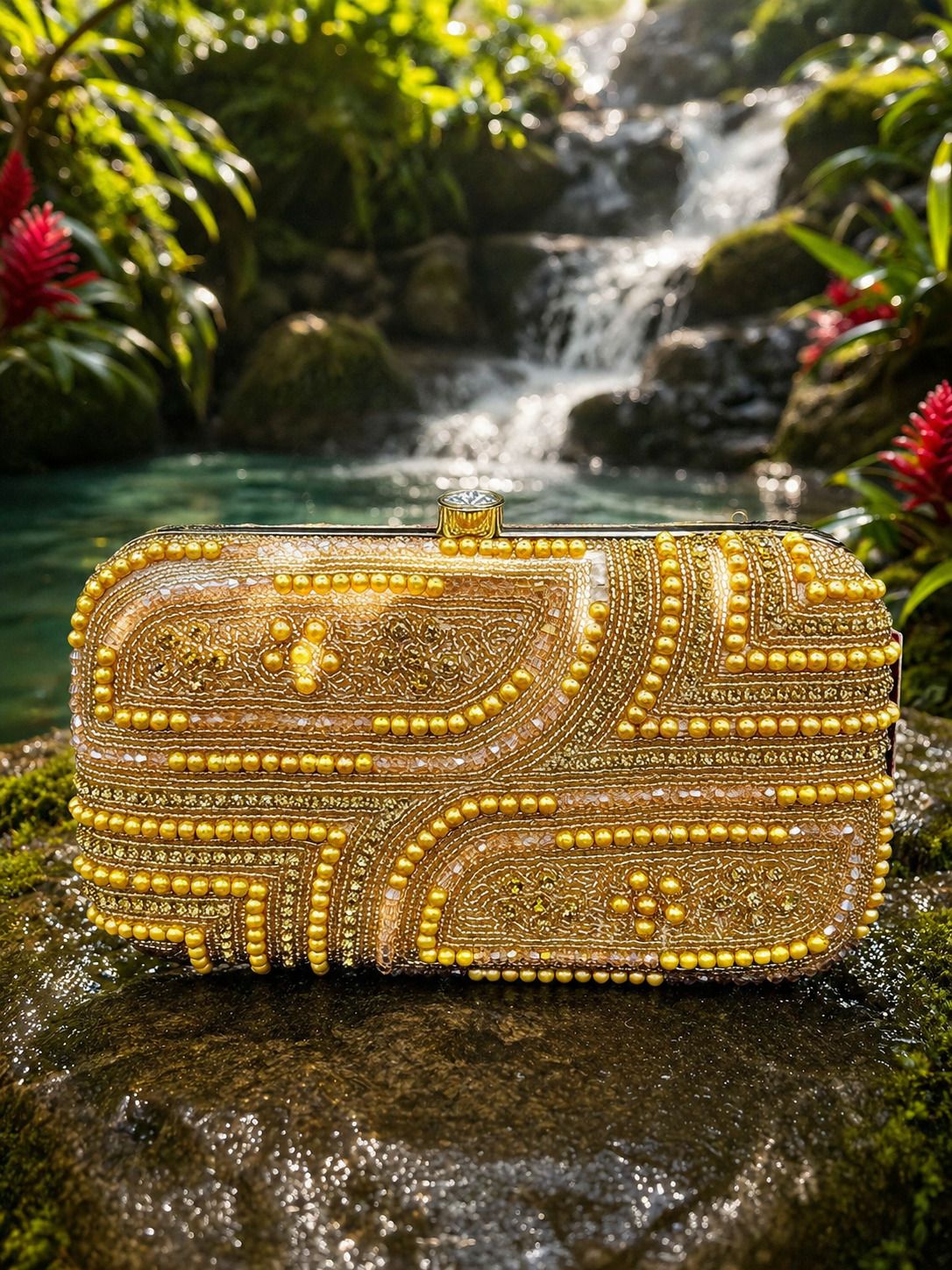 mbling Party Beige Clutch-picture-17