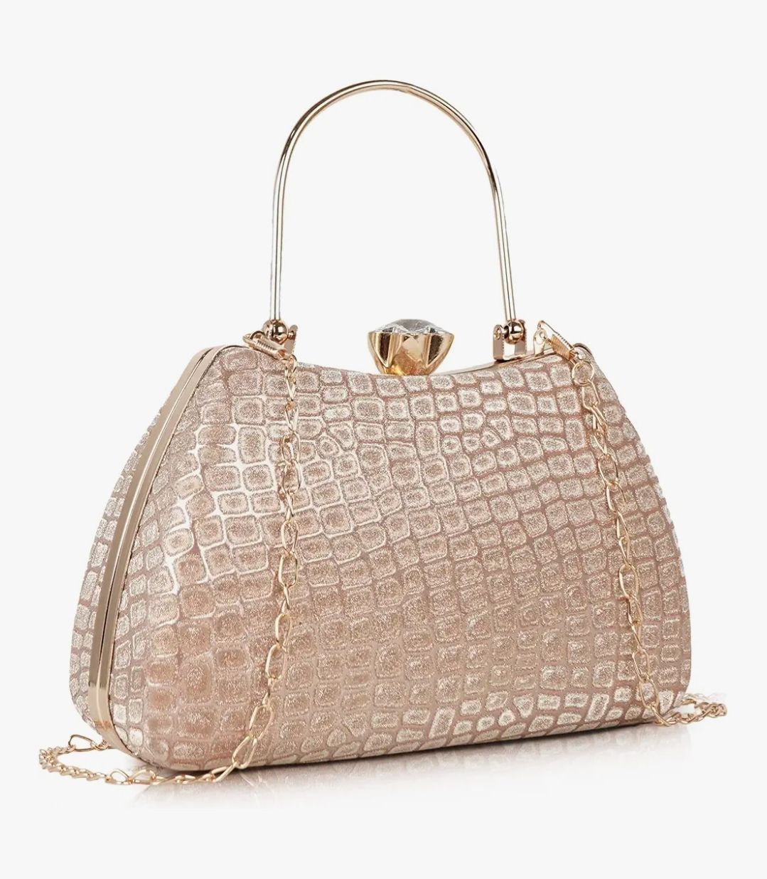 misha Formal, Party, Casual Gold Clutch-picture-16