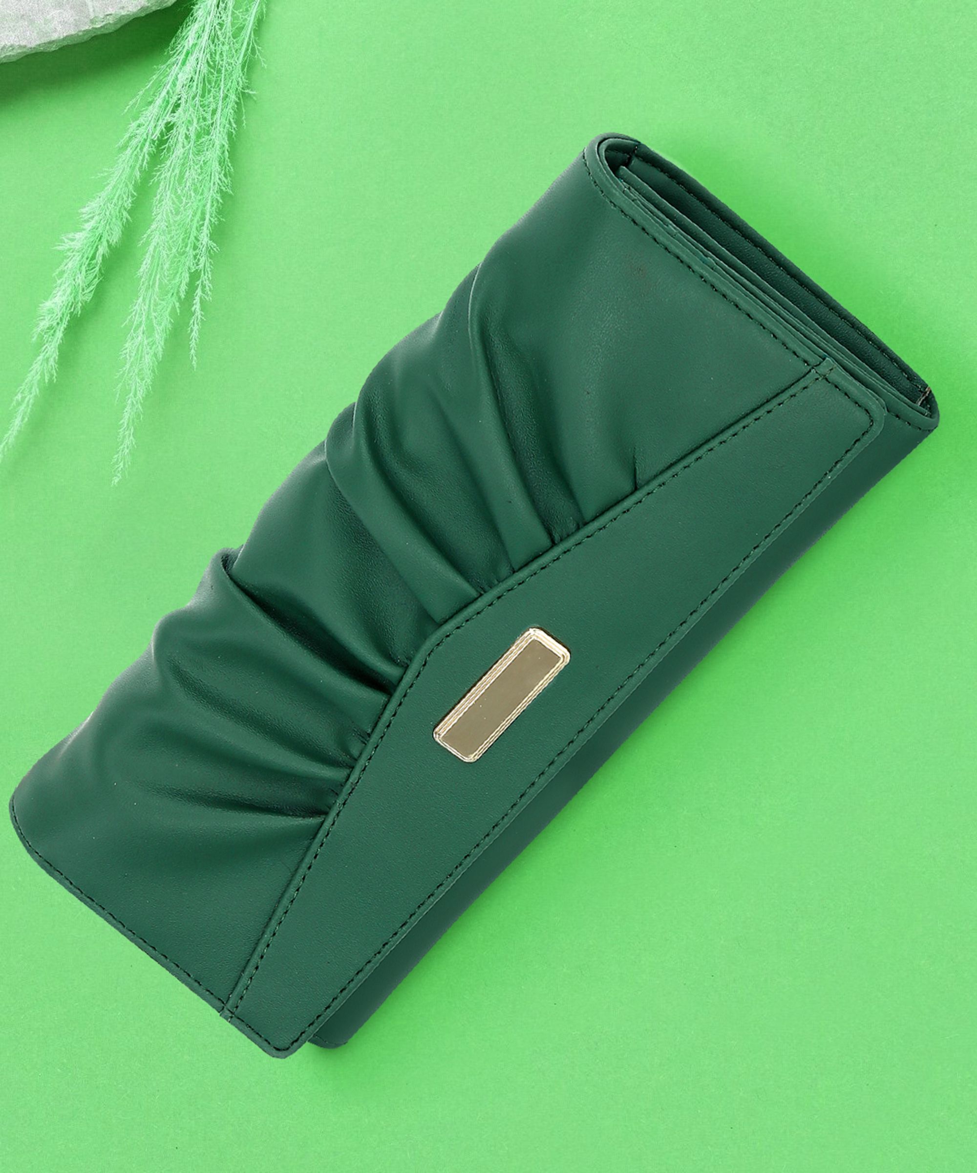 houseofcommon Casual, Formal, Party Green Clutch-picture-21