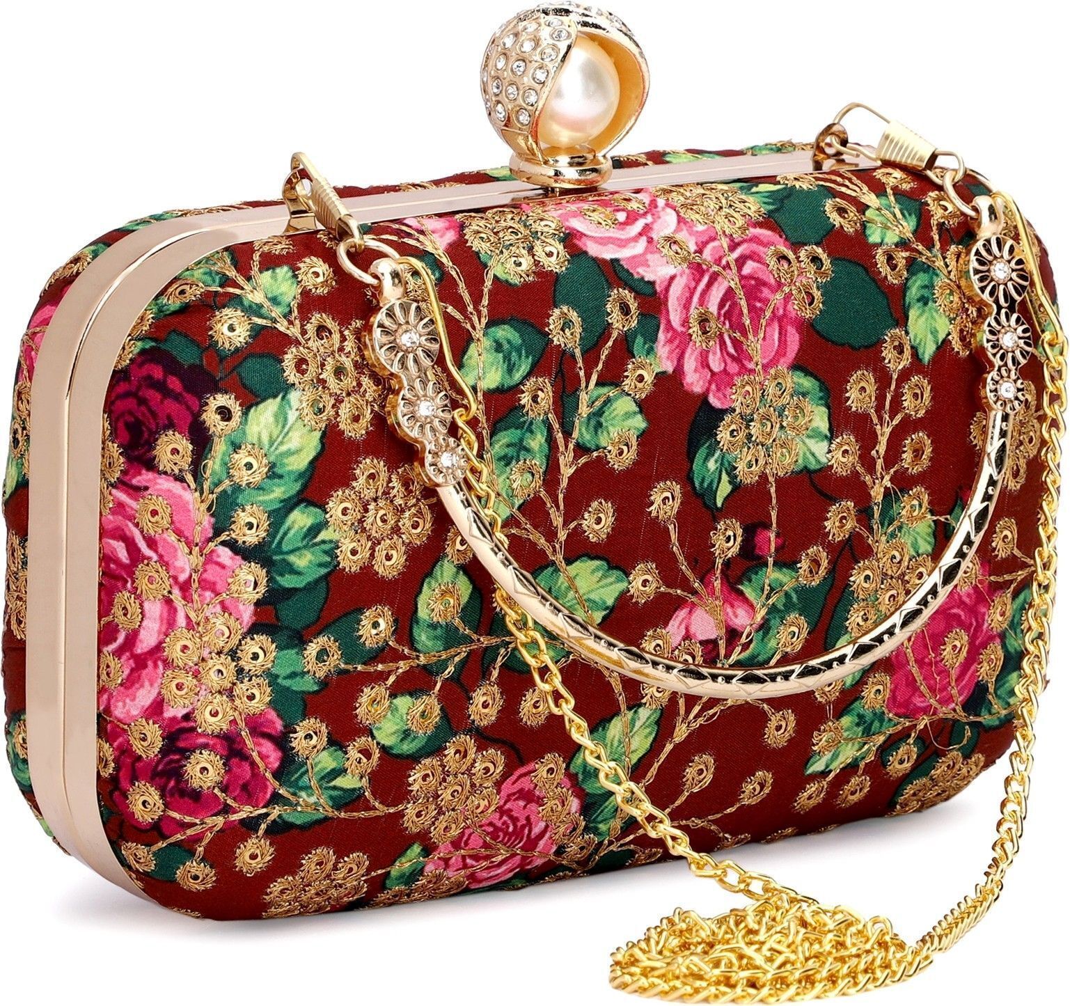 Party Maroon Clutch-image-25