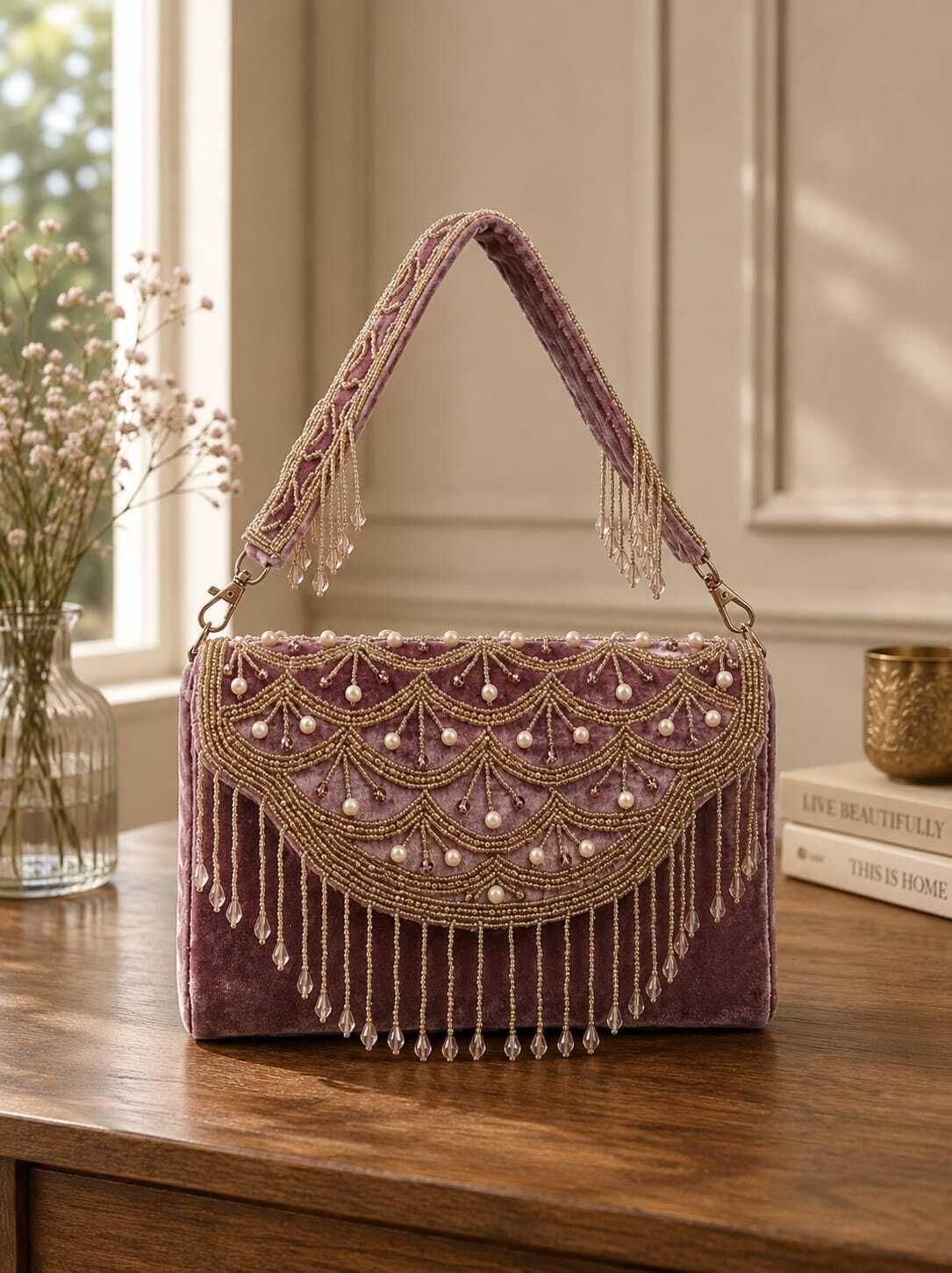 asfastionst Party Purple Clutch-picture-19