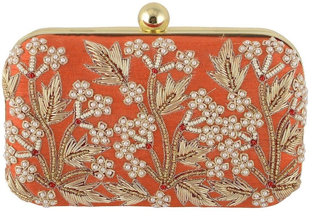 Casual Orange Clutch-image-1