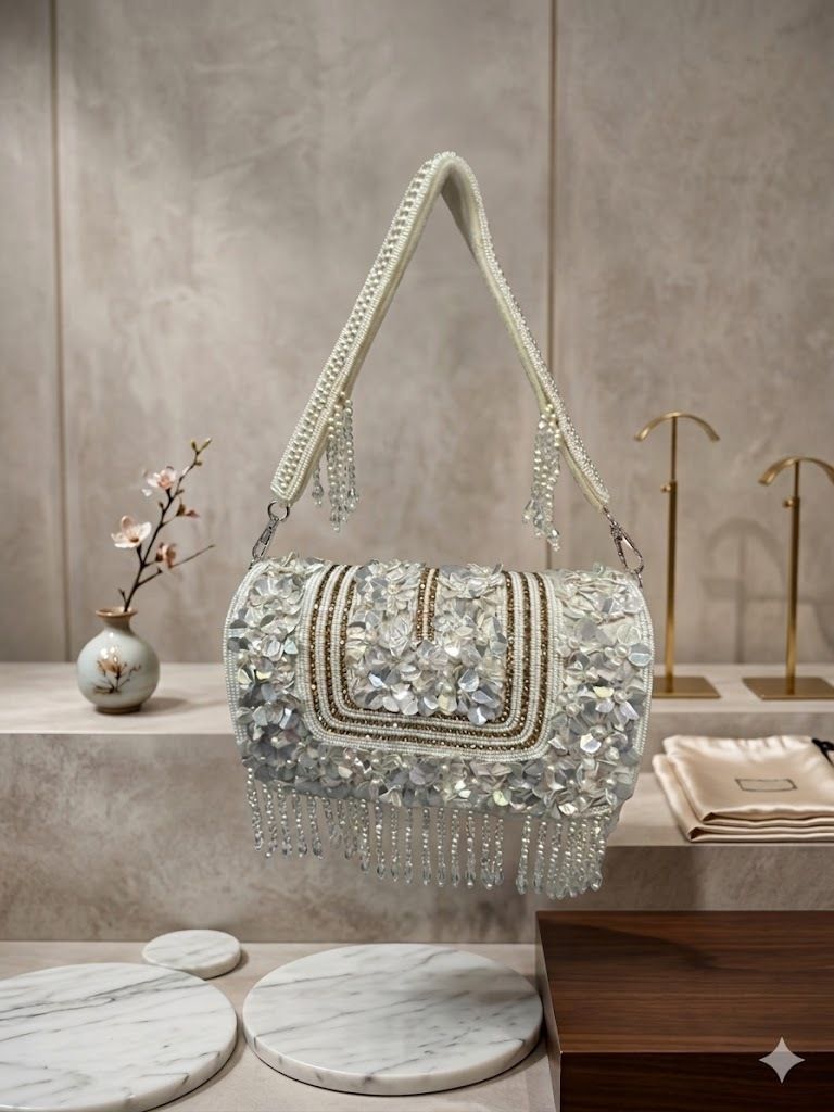 i z enterprises Party Silver Clutch-picture-23