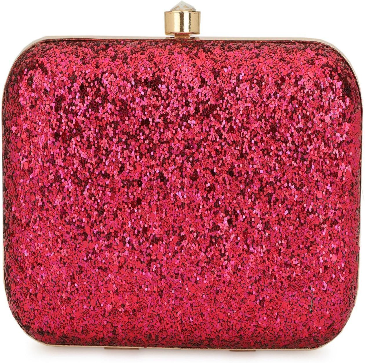 tooba handicraft Party Red, Pink Clutch-picture-31