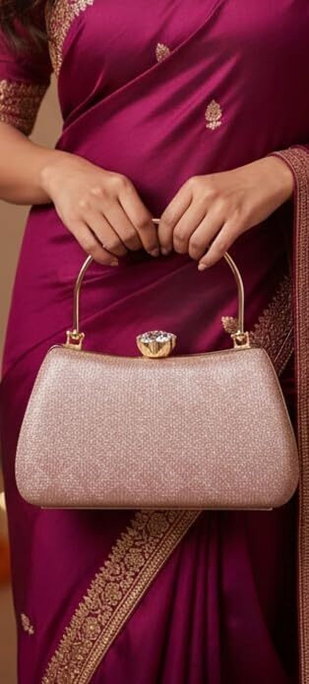 brikshi Party Pink Clutch-picture-36