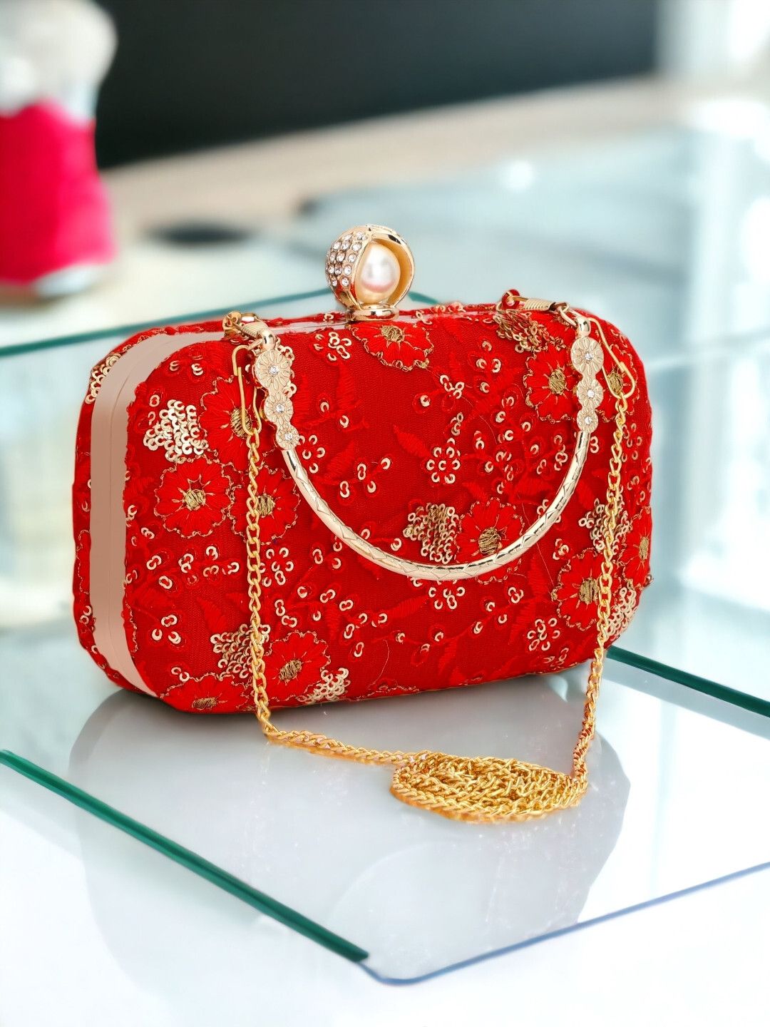 tooba handicraft Party Multicolor Clutch-picture-20