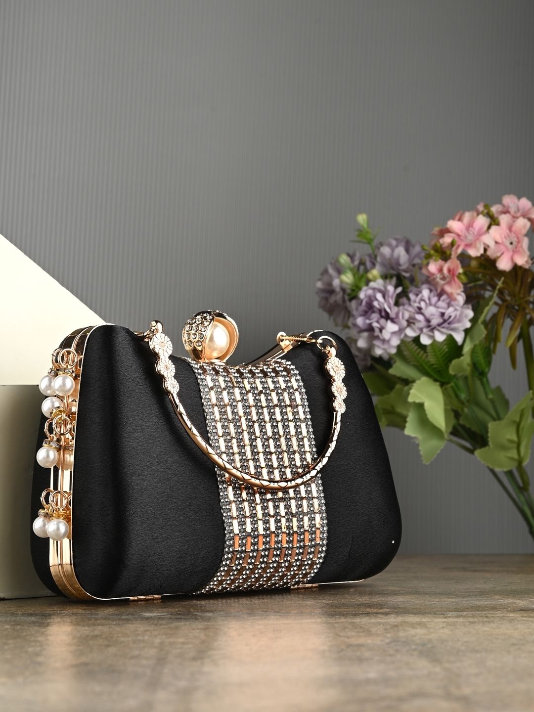 toobacraft Party Black, Gold Clutch-picture-21