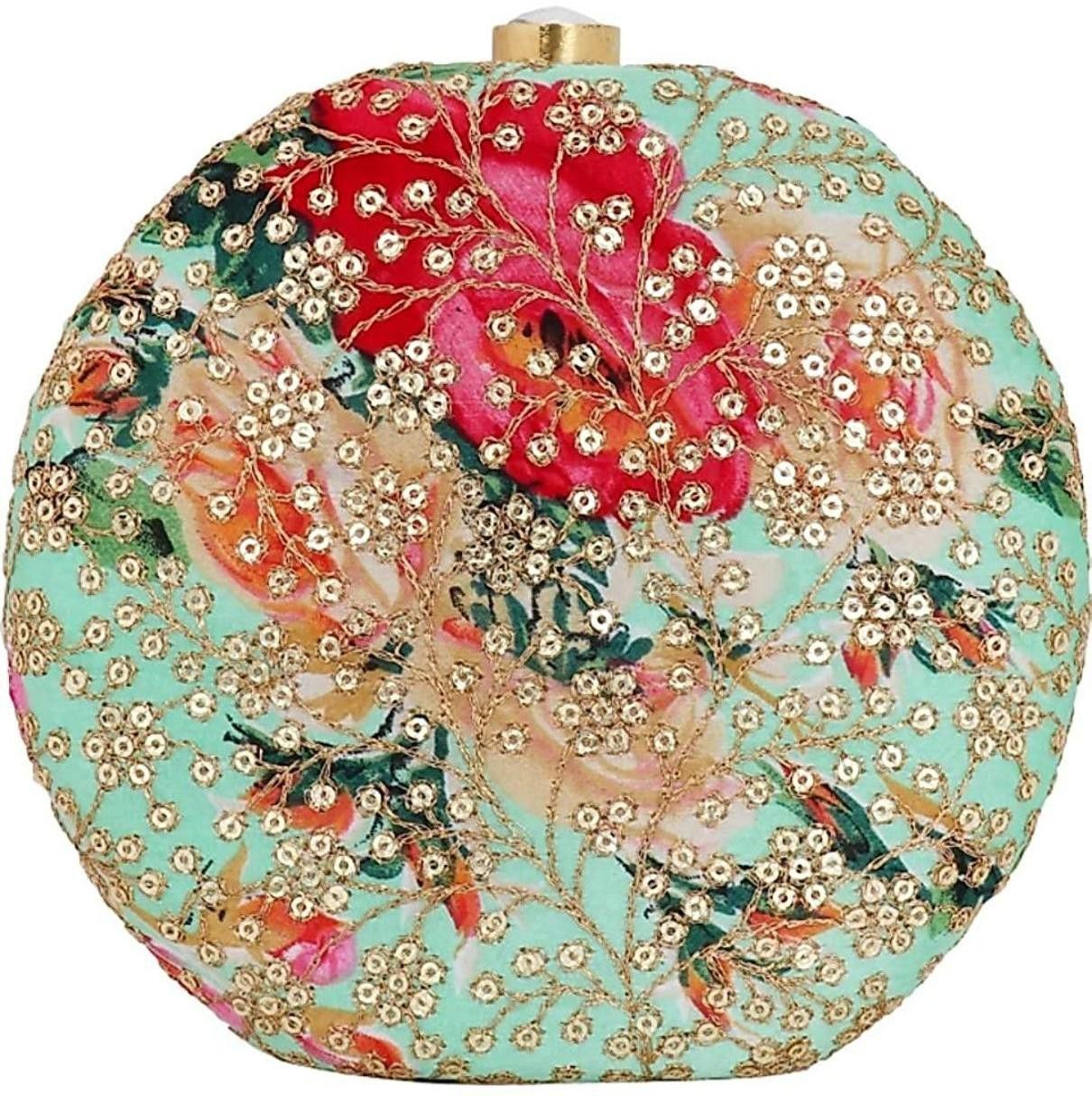 tooba handicraft Party Multicolor Clutch-picture-28
