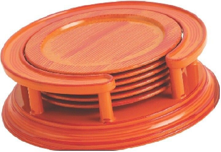 Round PVC Coaster Set-image-1