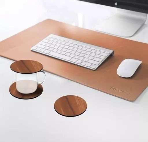 samwax Round Reversible Wood Coaster Set-picture-21