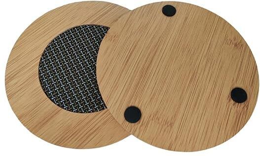 Wooden Heat Trivet Mats, Round Shape Trivet Set for Hot Plates (Pack Of 2) Anti-Slip Mat Trivet-image-37