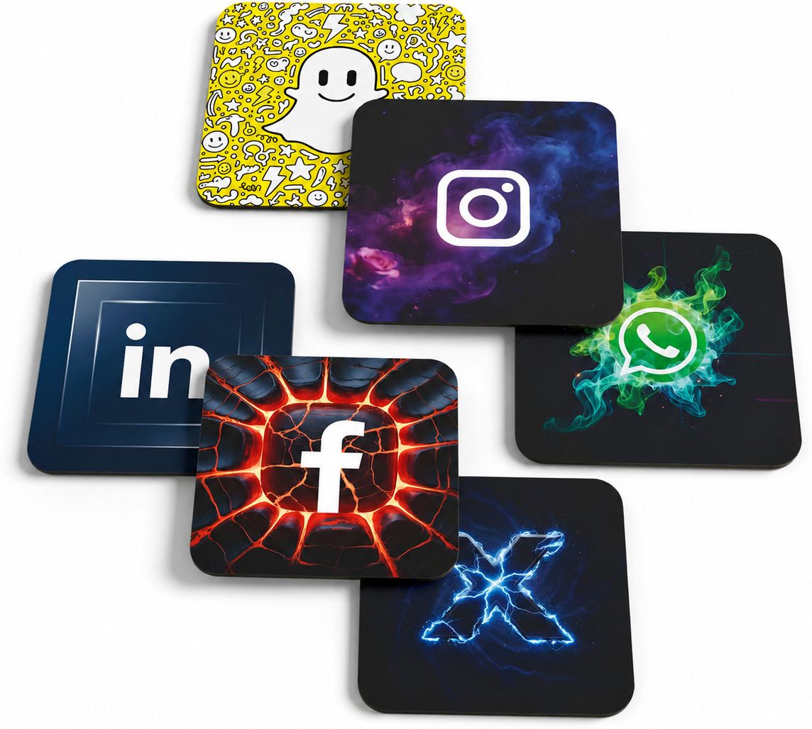 Rectangle Wood Coaster Set-image-16