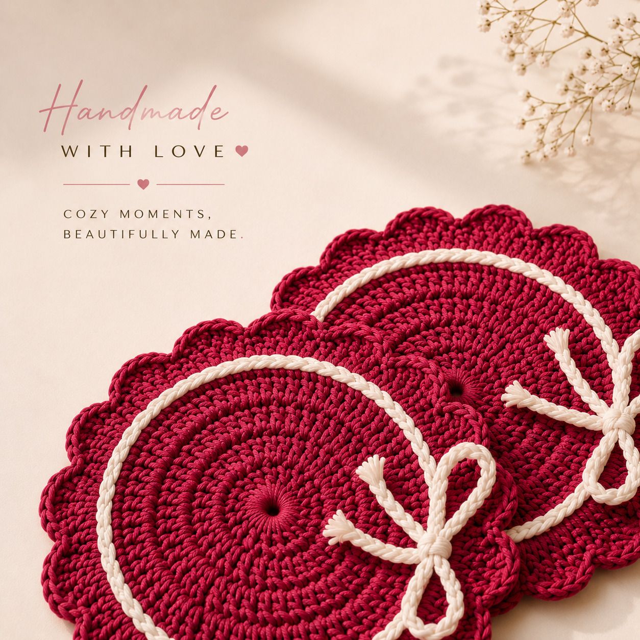 gknex Round Woolen Coaster-picture-15