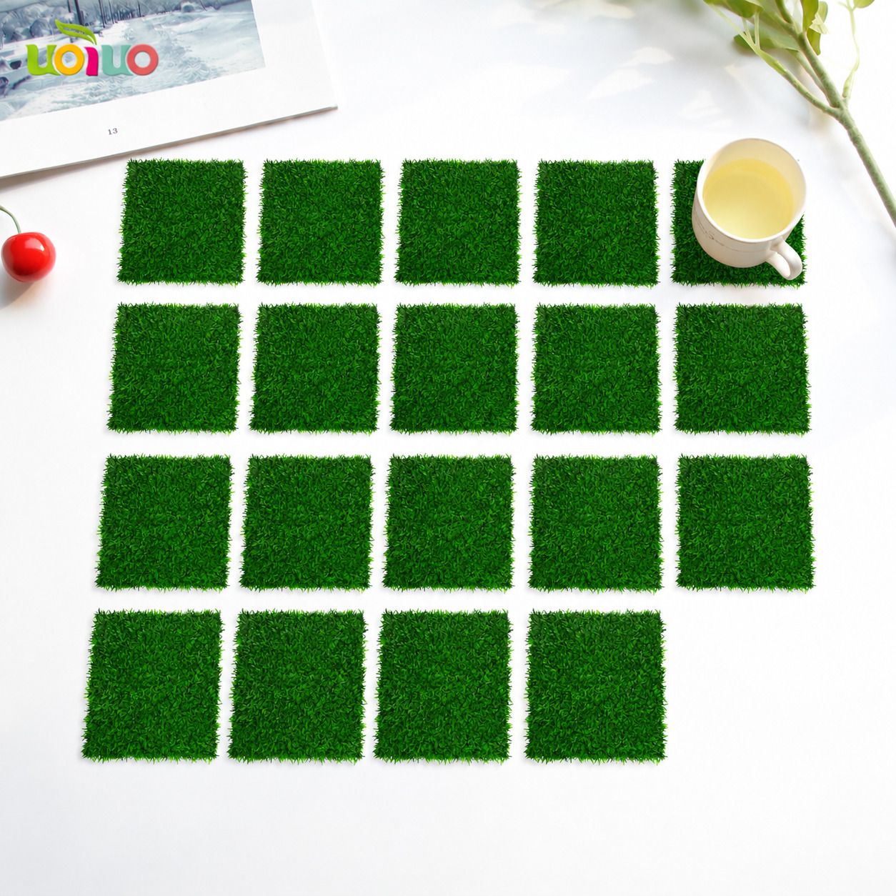 Square Polypropylene Coaster Set-image-6