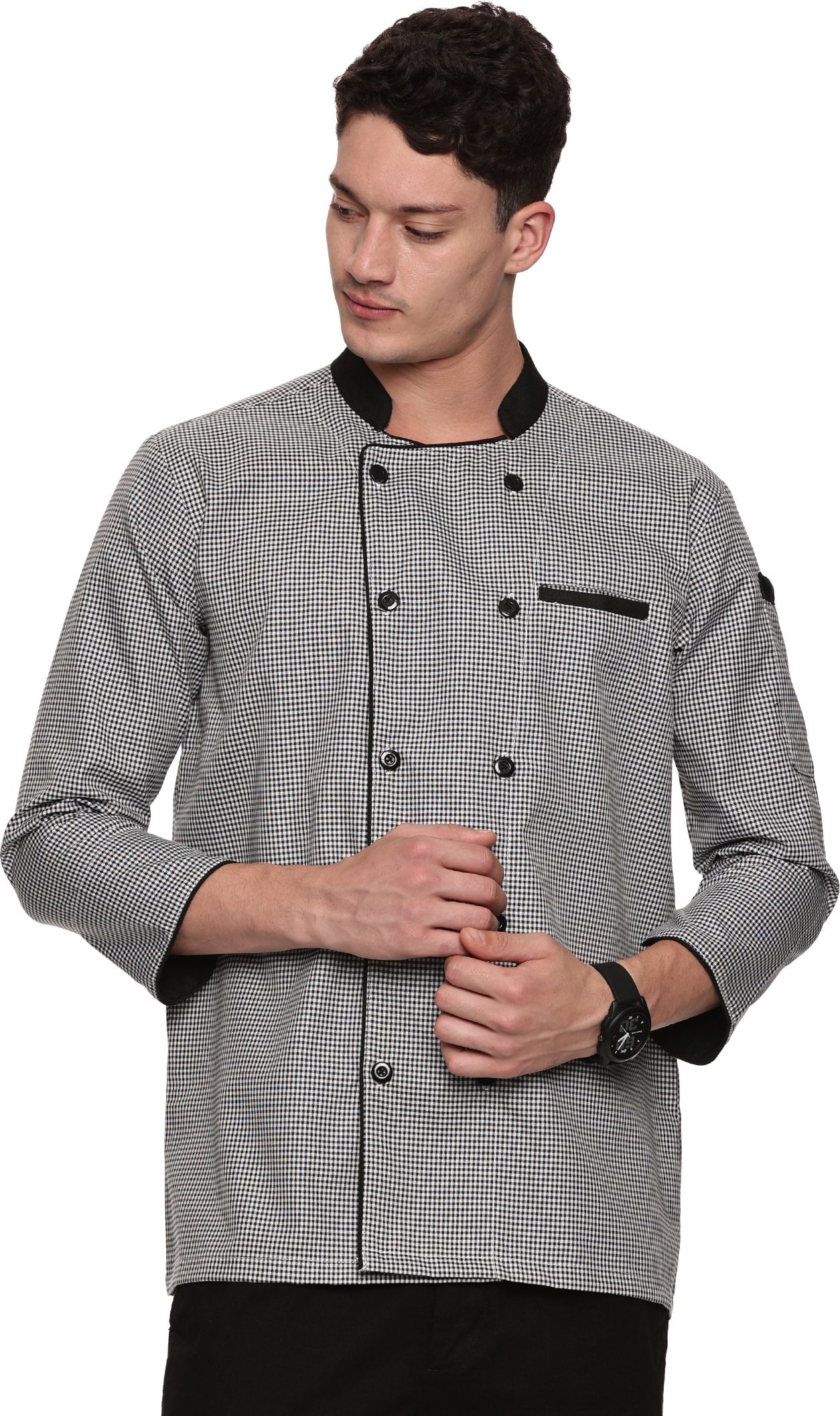 POLY VISCOSE Self Design Coat For Men