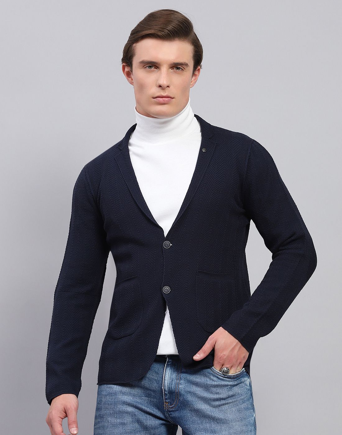 Cotton Blend Coat For Men-image-4
