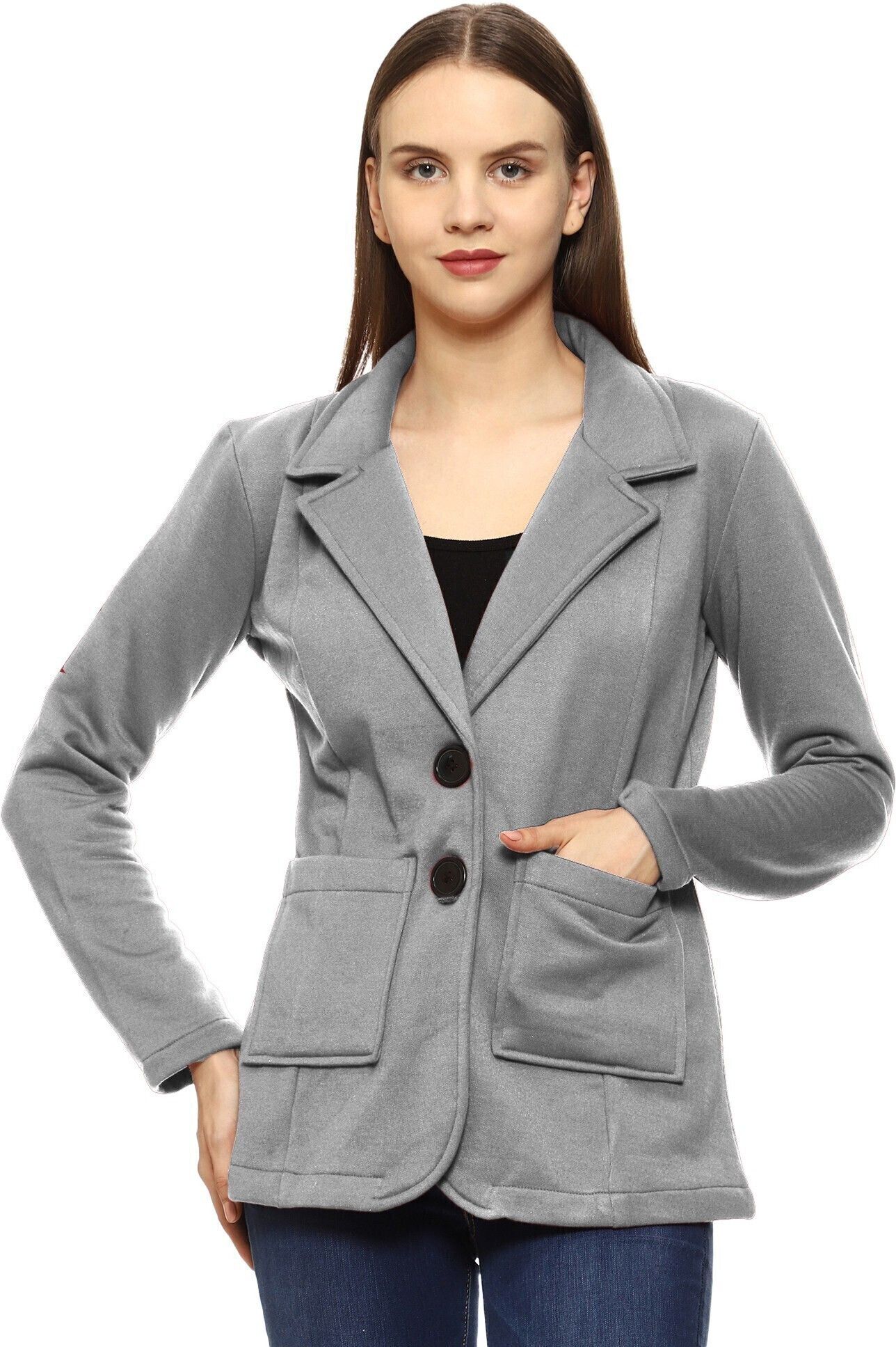 roarers POLY FLEECE Solid Coat For Women-picture-15