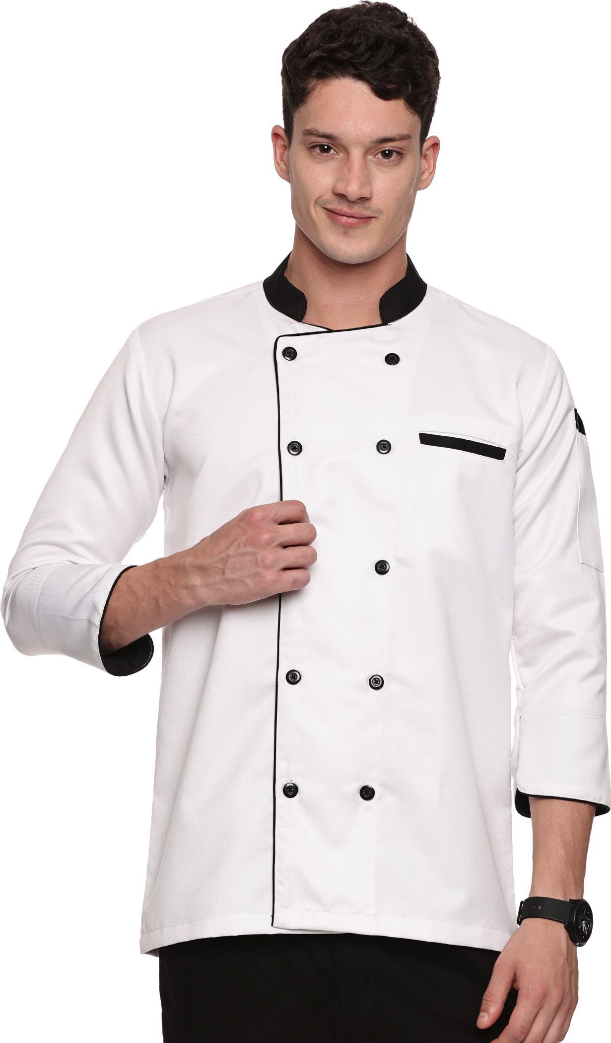 meelo Chef Coat Solid Coat For Men-picture-35