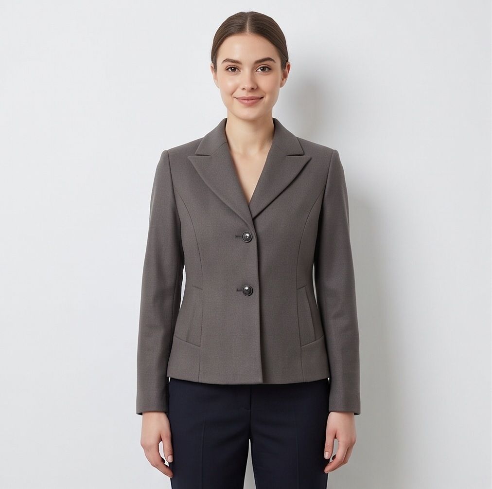 Tweed Solid Coat For Women-image-40