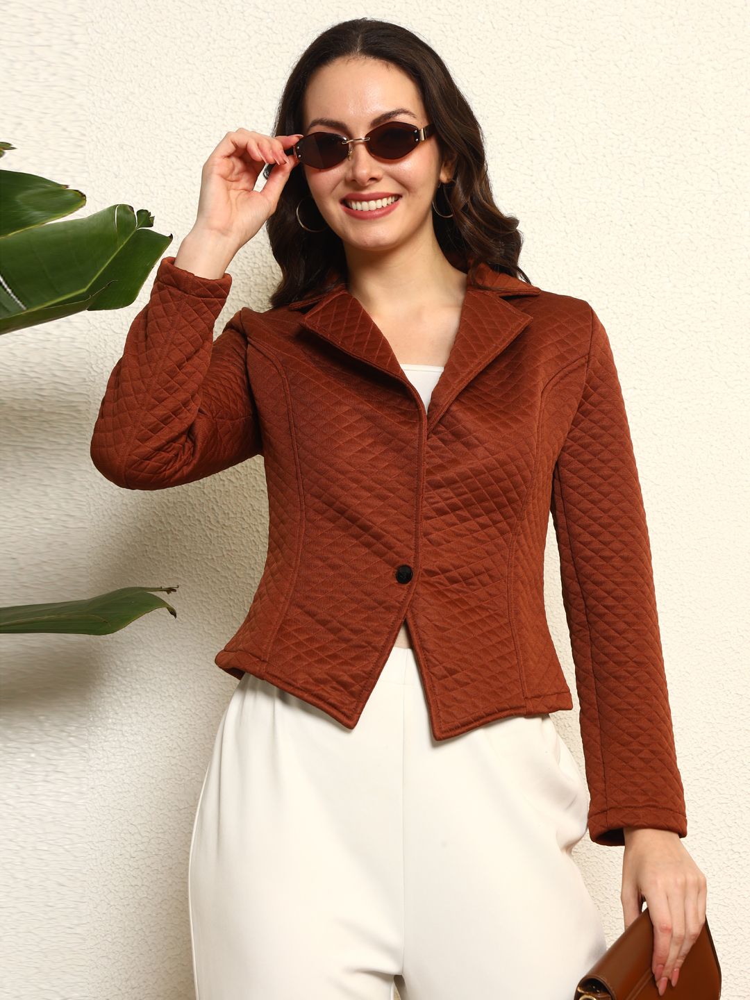 quilted Solid Coat For Women-image-22