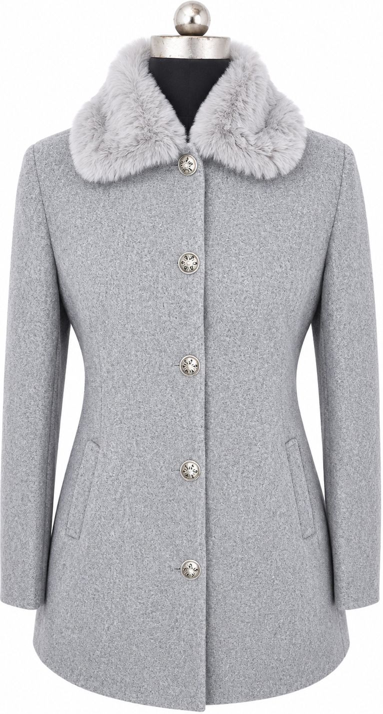 sualehatrends Tweed Solid Coat For Women-picture-14