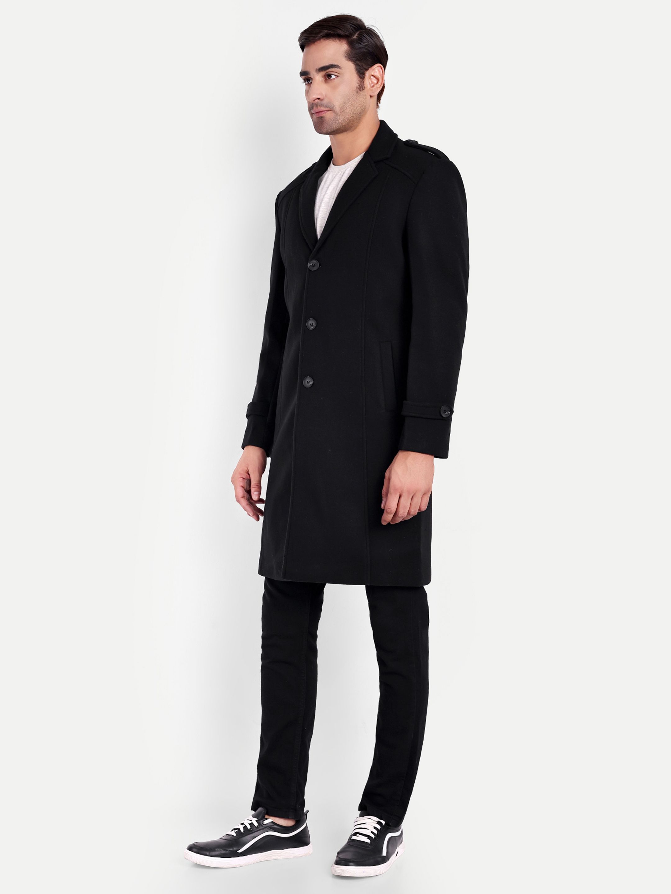 clubble Wool Solid Coat For Men-picture-11