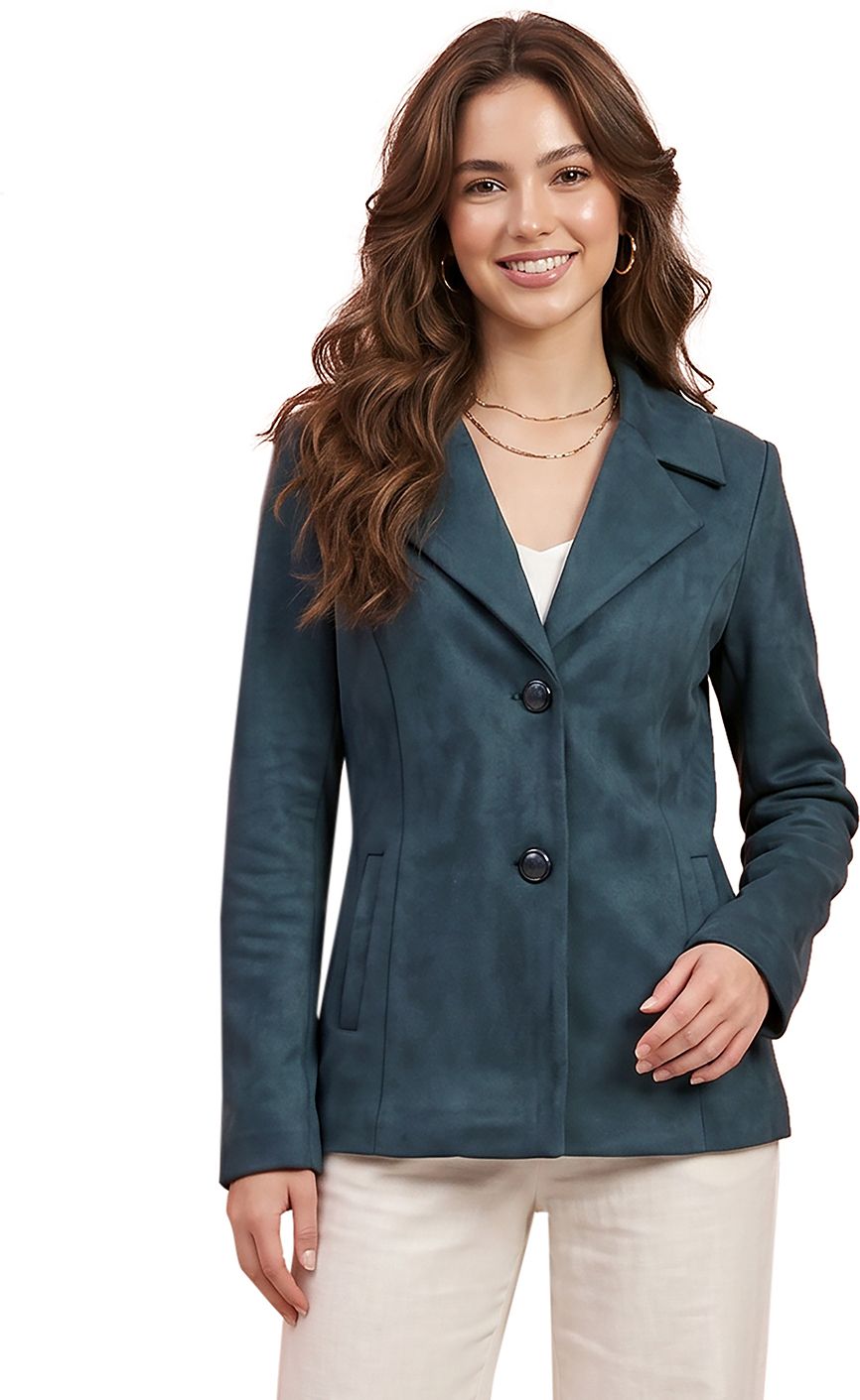 gfo Suede Solid Coat For Women-picture-45