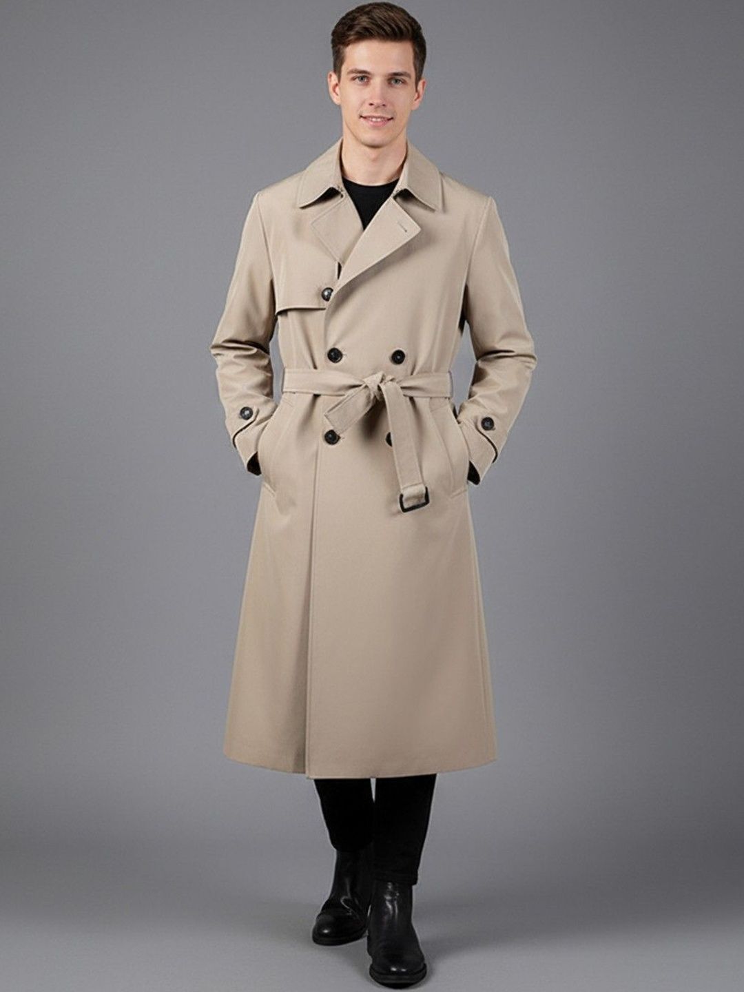 mast & harbour Polyester Solid Coat For Men-picture-16