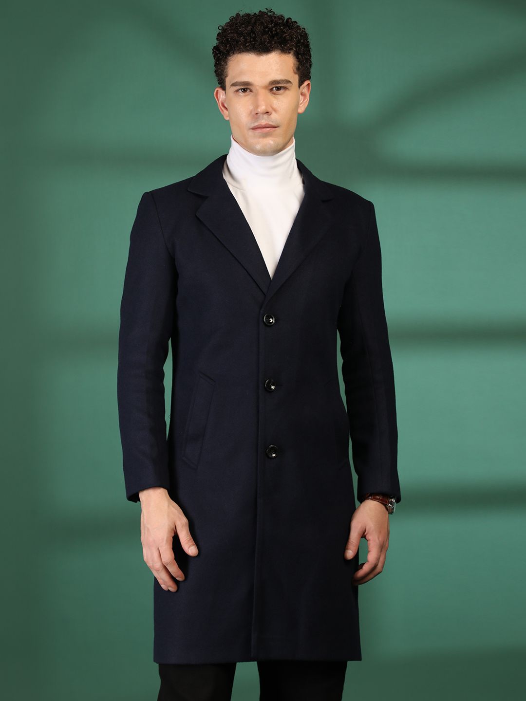 mast & harbour Polyester Solid Coat For Men-picture-31