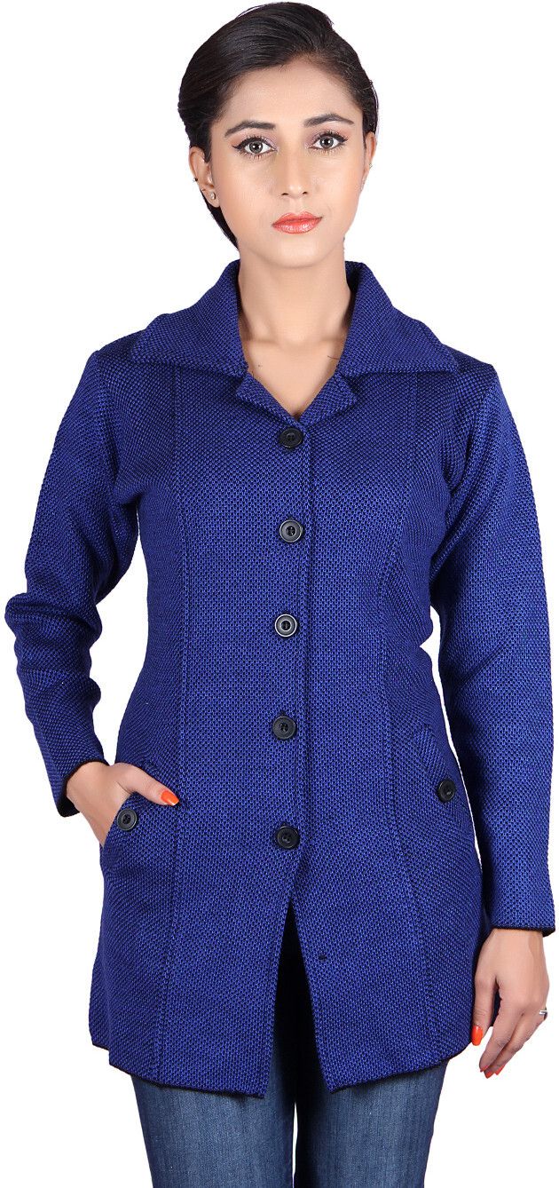 montrex Acrylic Yarn Self Design Coat For Women-picture-25