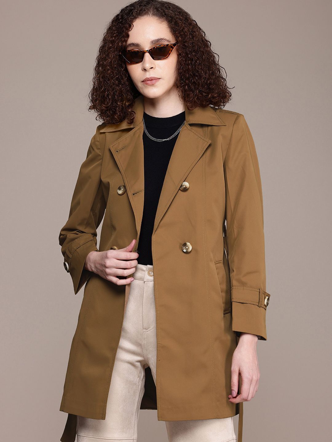 roadster Polyester Coat For Women-picture-26