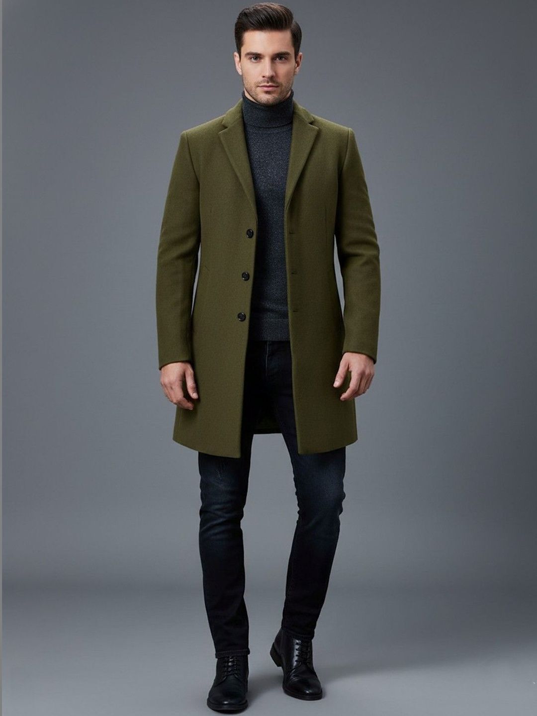 invictus Wool Solid Coat For Men-picture-18