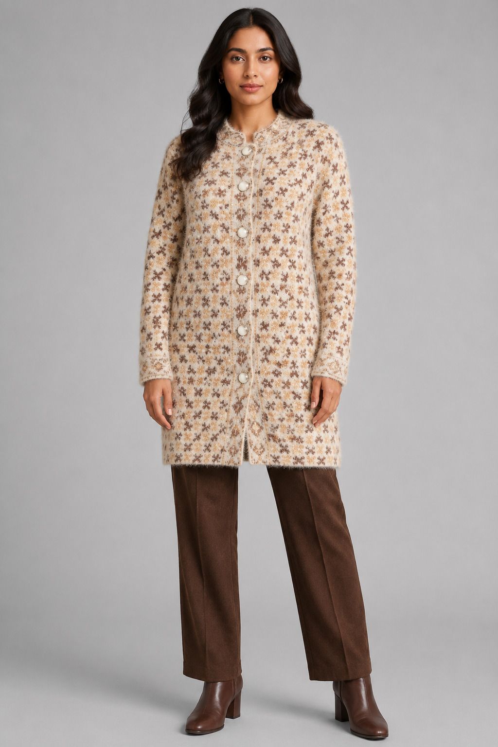 Nylon Blend Coat For Women-image-17