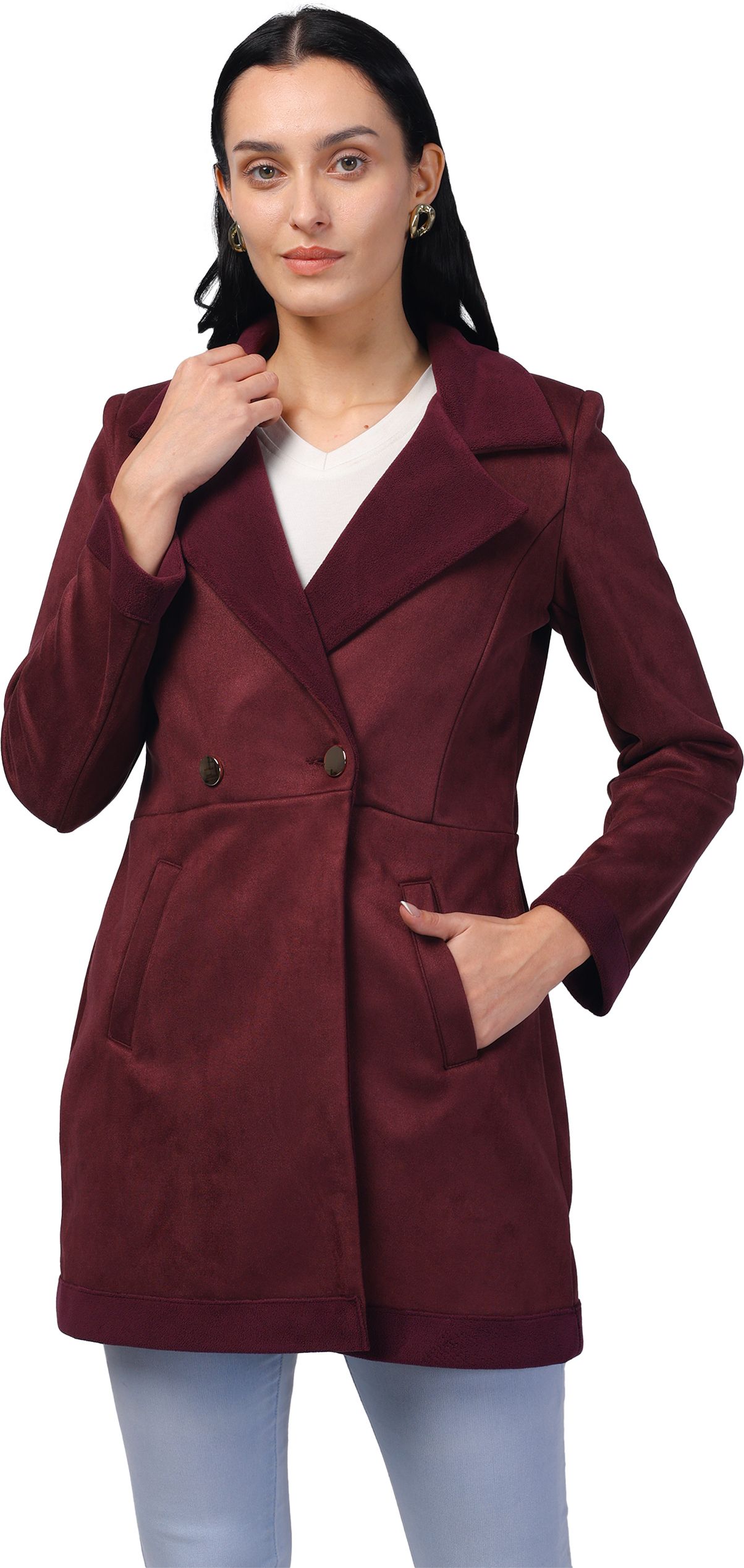 trufit Suede Coat For Women-picture-16