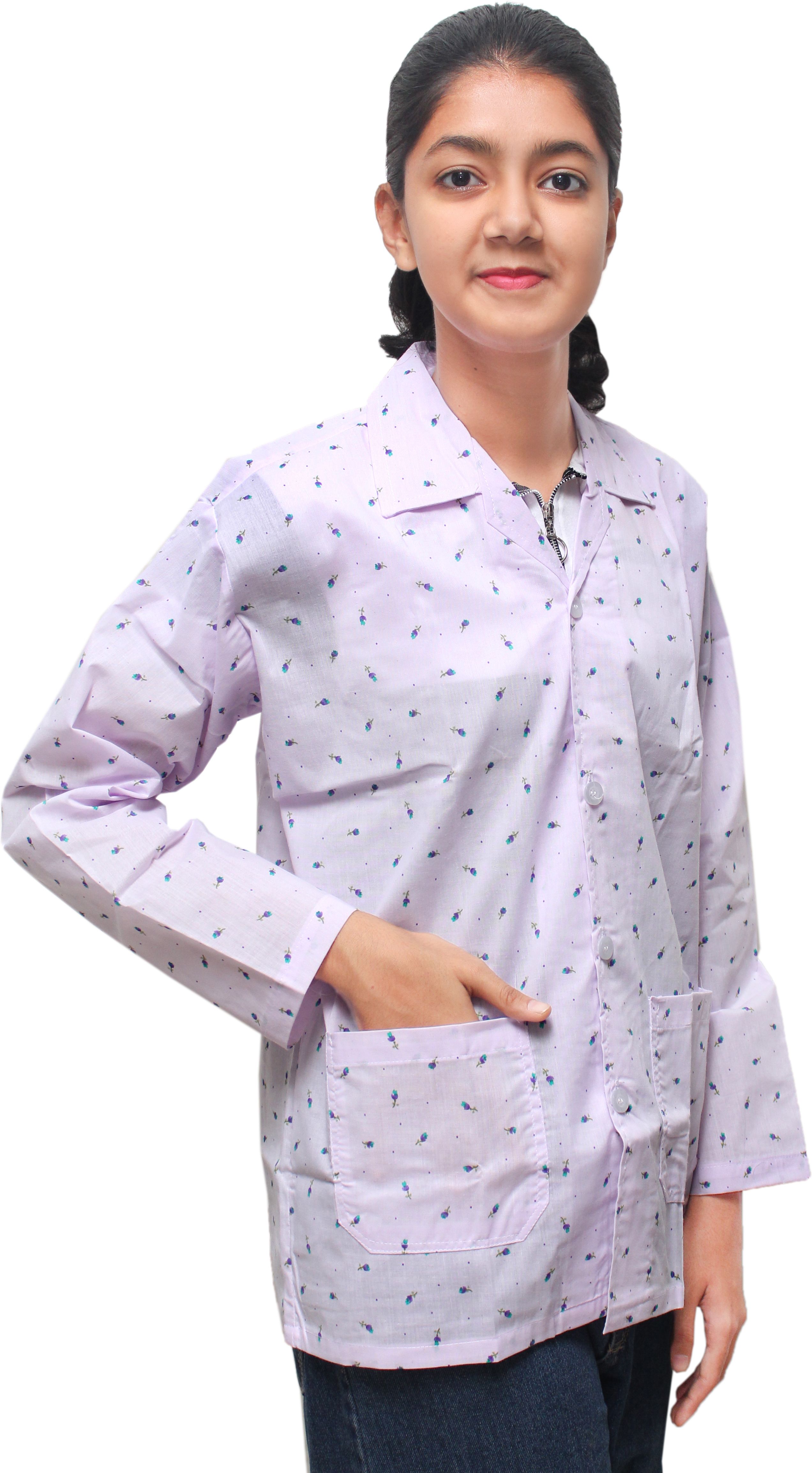 Cotton Printed Coat For Women
