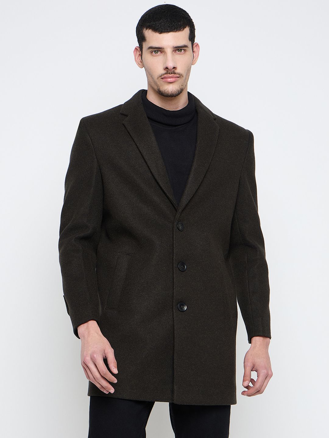 duke Tweed Solid Coat For Men-picture-21