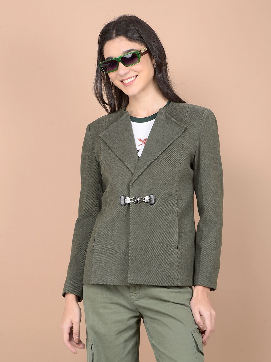 crimsoune club Polyester Solid Coat For Women-picture-33