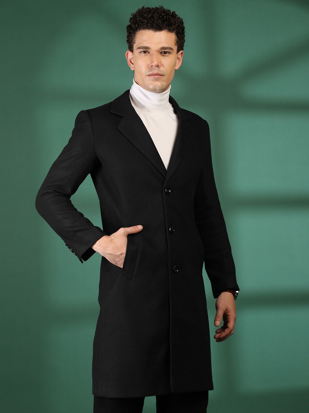 mast & harbour Polyester Solid Coat For Men-picture-23