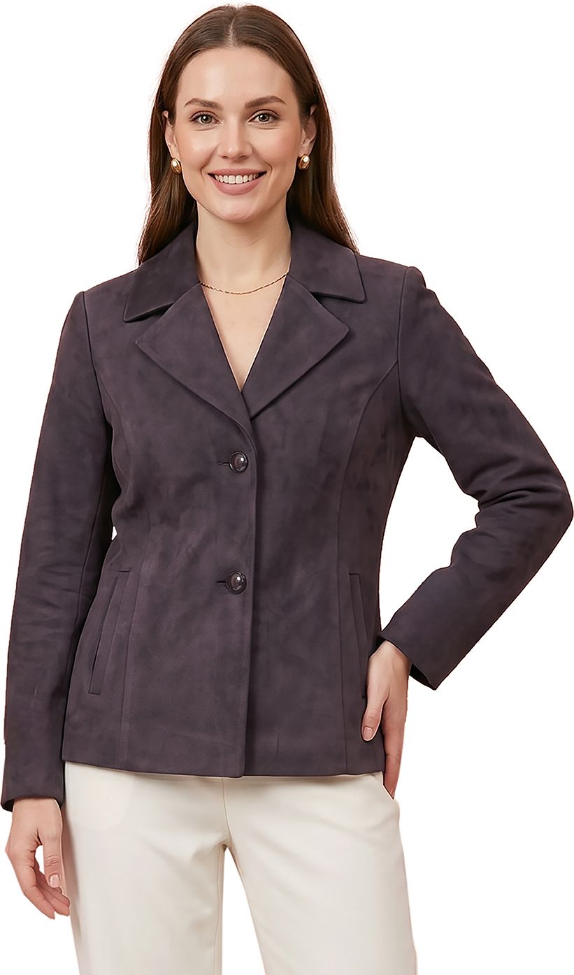 gfo Suede Solid Coat For Women-picture-27
