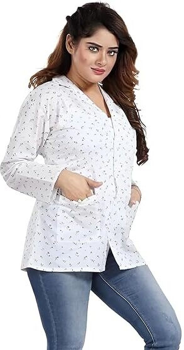 cotton Printed Coat For Women-image-24