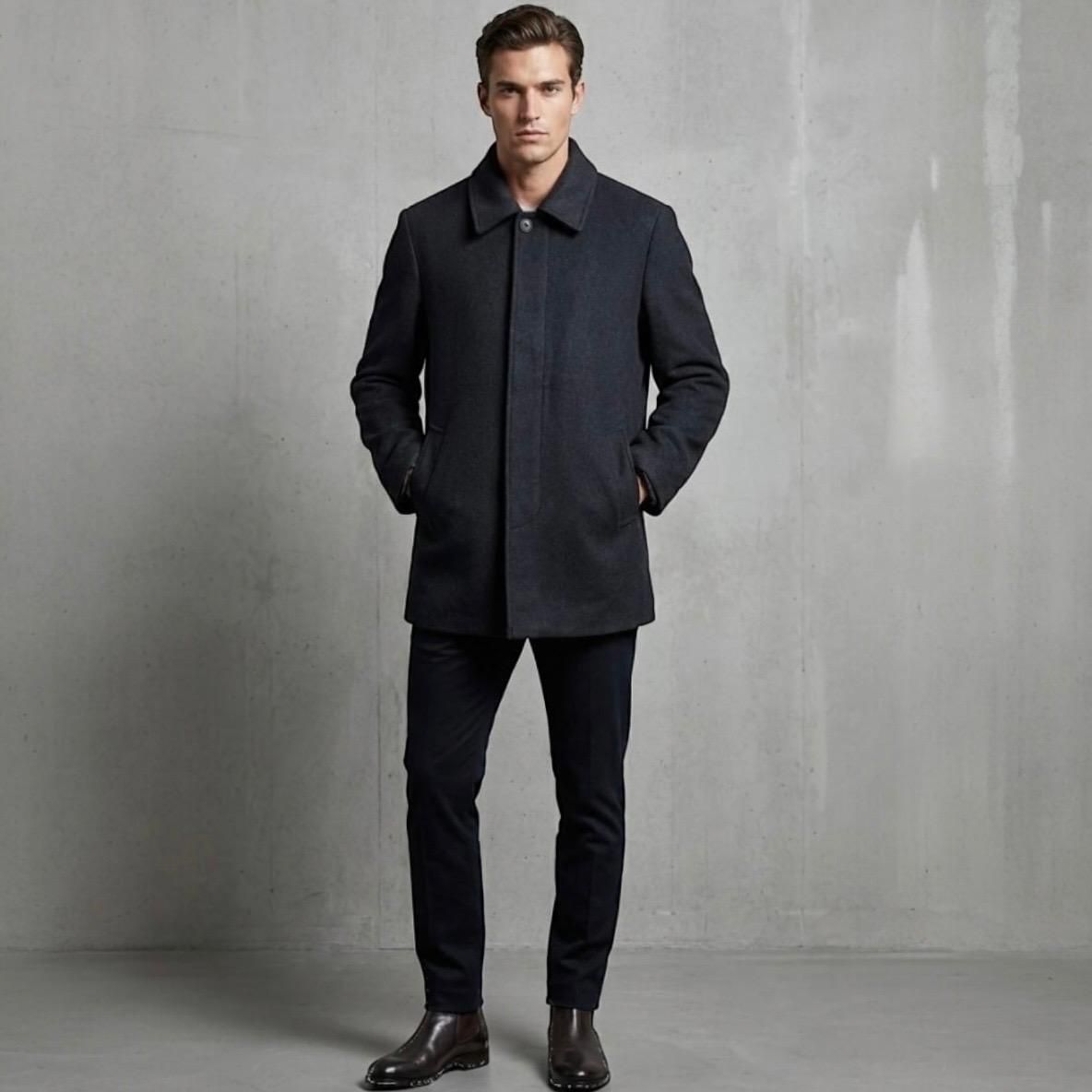 clhub WOOL BLEND Solid Coat For Men-picture-26