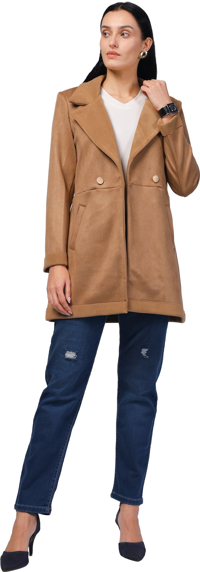 trufit Suede Coat For Women-picture-18