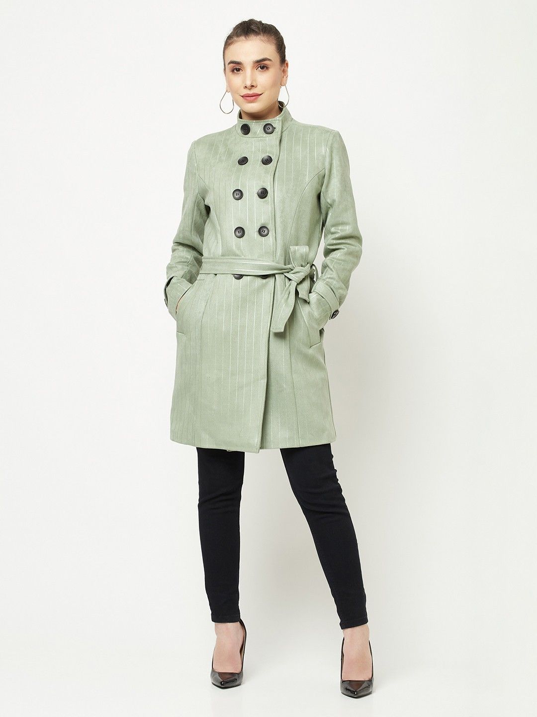 crimsoune club Shell-100%Polyester, Lining 100%Polyester Solid Coat For Women-picture-11