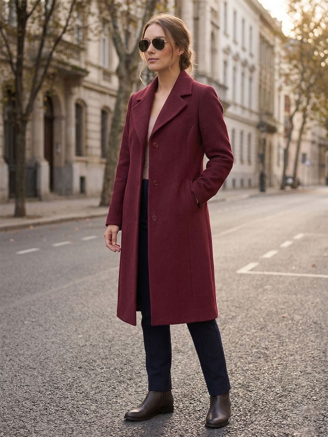 gfo POWER SOFT Solid Coat For Women-picture-9