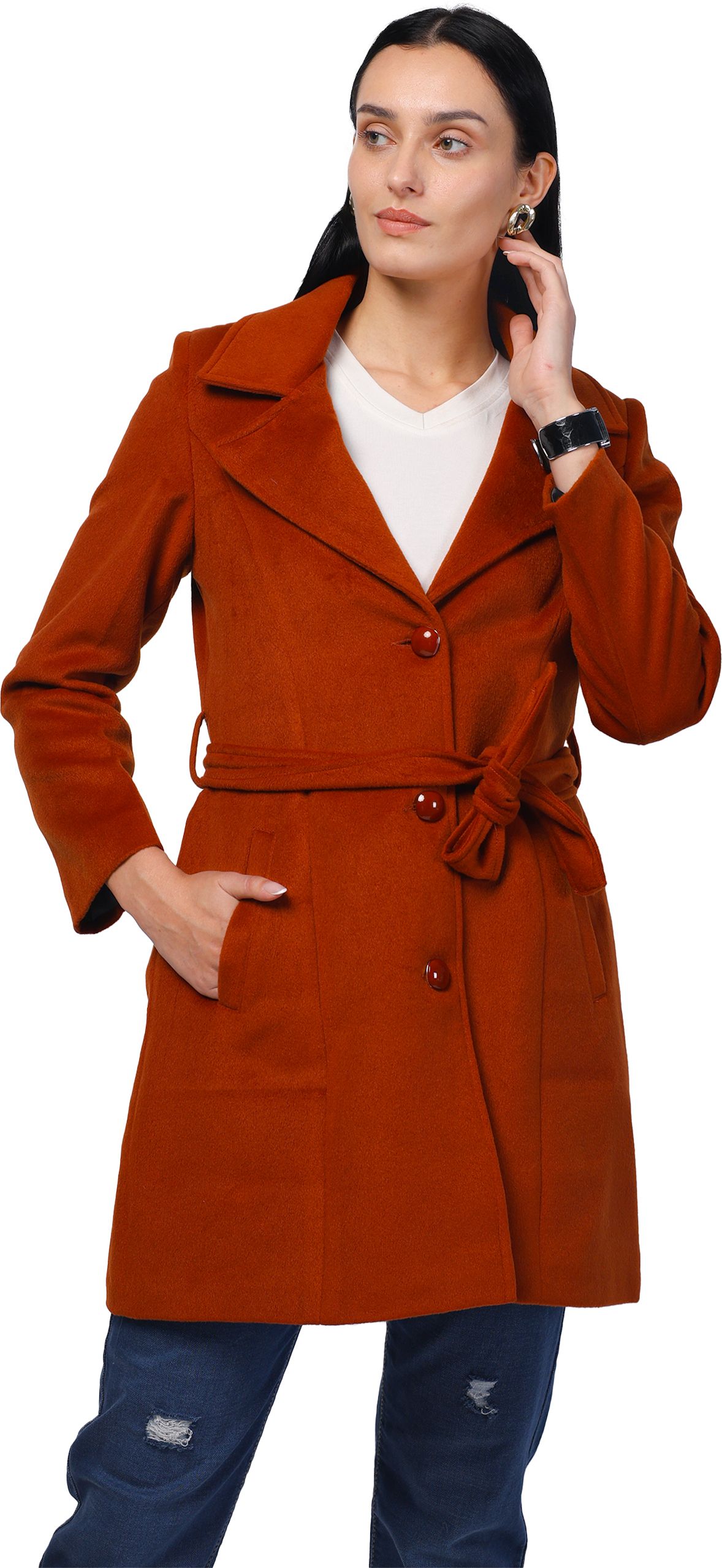 trufit Tweed Coat For Women-picture-10