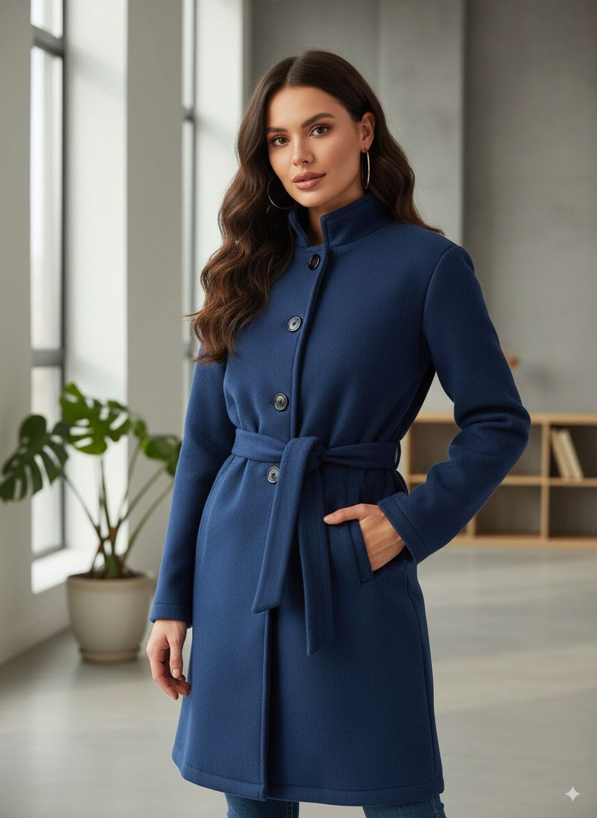 Polar Fleece Solid Coat For Women-image-34